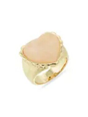 Nordstrom Rack Semiprecious Rose Quartz Heart Ring